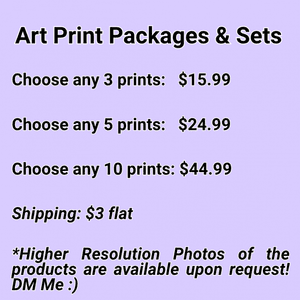 Choose Any 3 5 or 10 Art Prints 5x7 Paintings by Braden