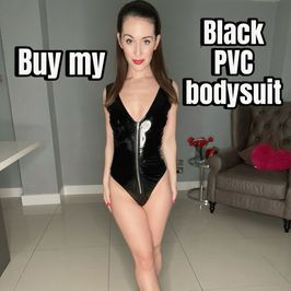 Buy my black PVC bodysuit
