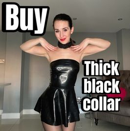 Buy thick black collar