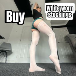 Buy worn white stockings