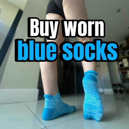Buy worn blue socks