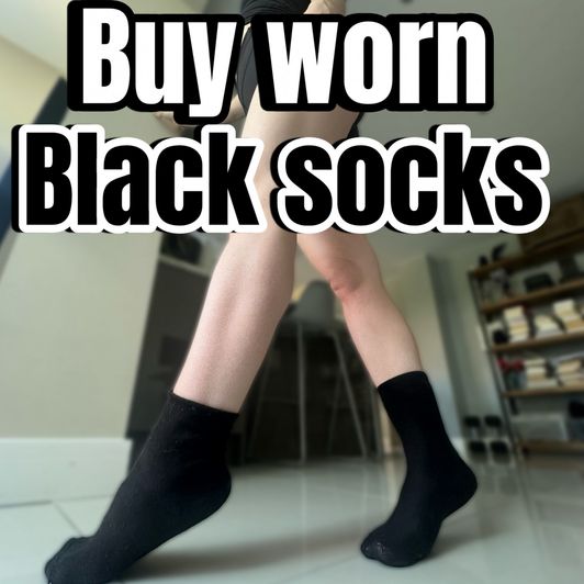 Buy worn black socks