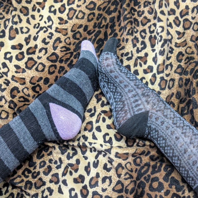 Mismatched Knee Socks