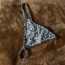 Leopard Print Hearts G String