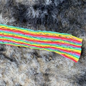 Colored fishnet bodysuit