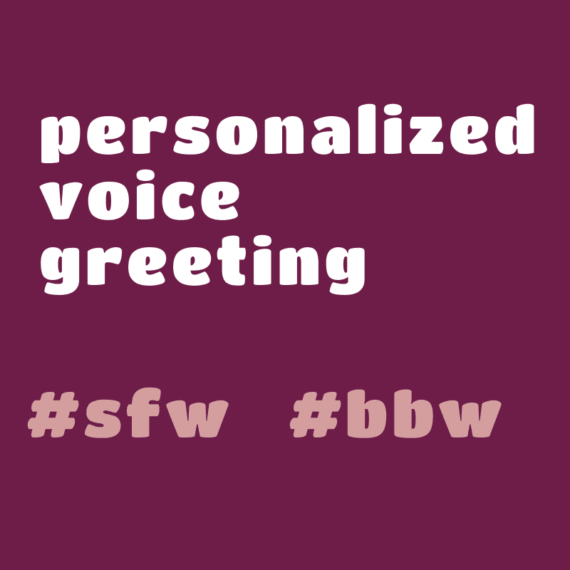 personalized voice greeting