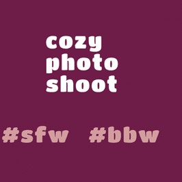 cozy photo shoot