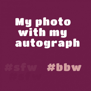 My photo with my autograph