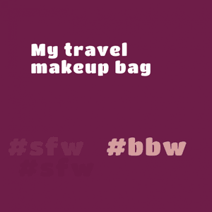 My travel makeup bag