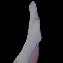 Cute white costume socks