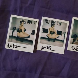 Signed Polaroid Set From Our Facesitting Shoot With Nia Bleu