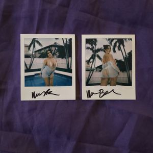 Signed Poolside Polaroids From Our Pool Shoot With Nia Bleu