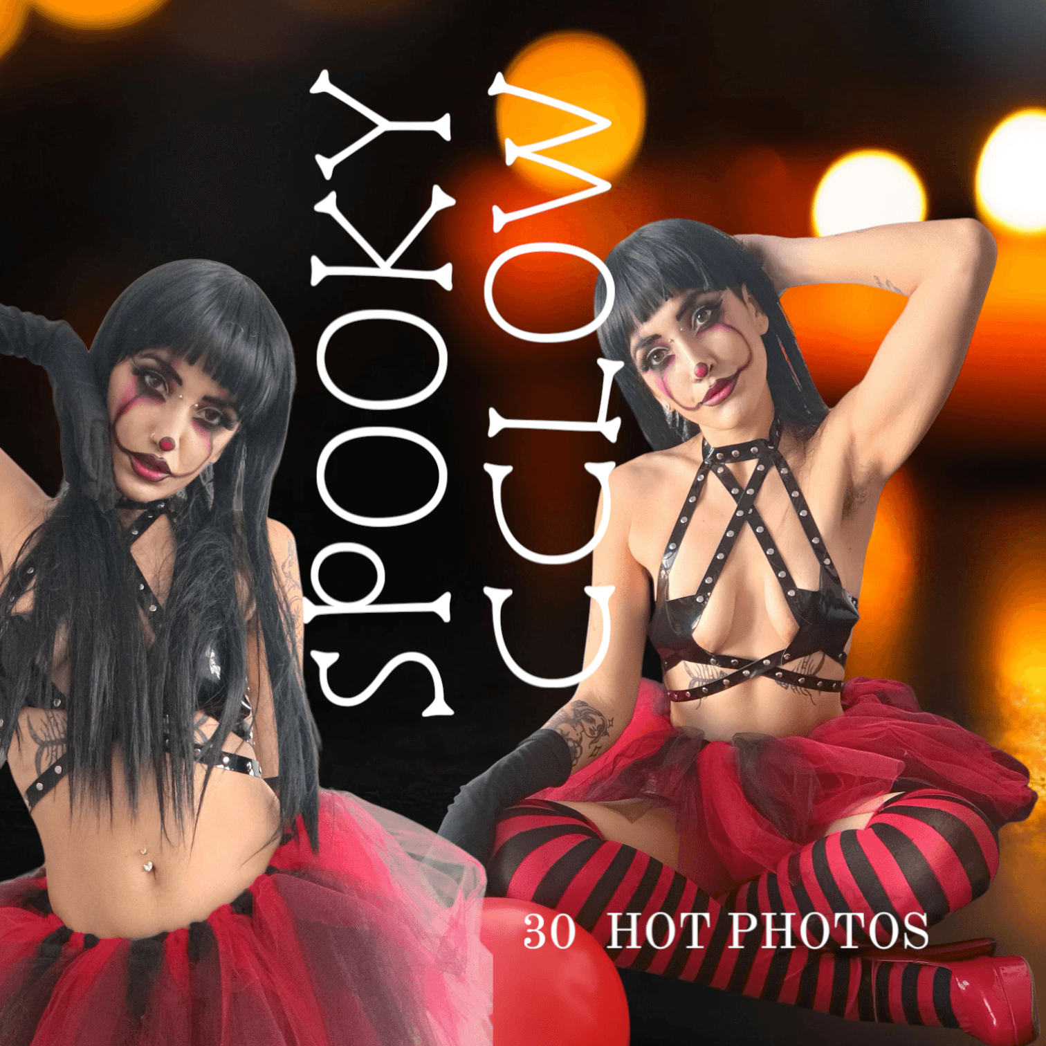 30 NSFW pictures goth clown girl