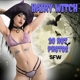 Photo set hairy witch SFW
