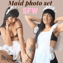 Hairy maid photo set SFW