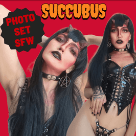 Hairy succubus photo set SFW