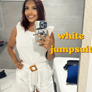 white jumpsuit