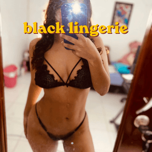 black lingerie
