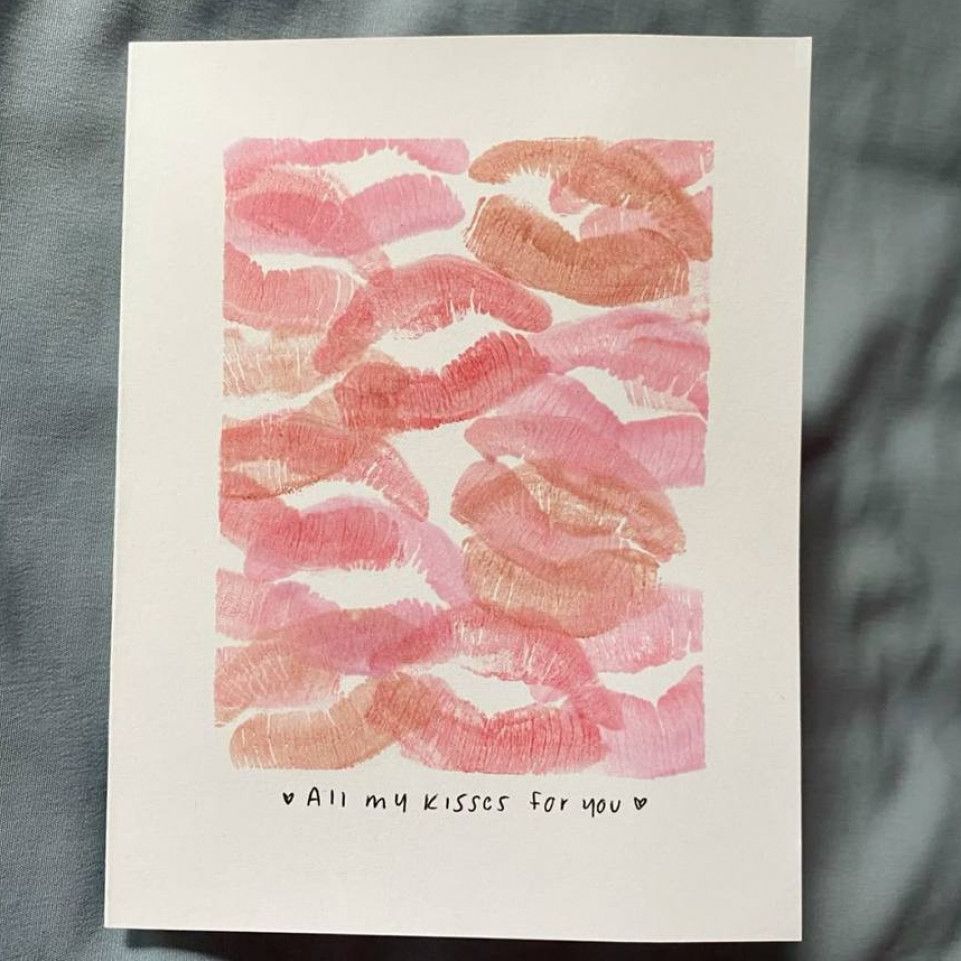 Kisses card from me