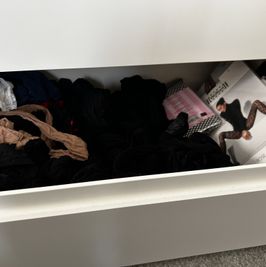 SFW Signed Photo of My Hosiery Drawer