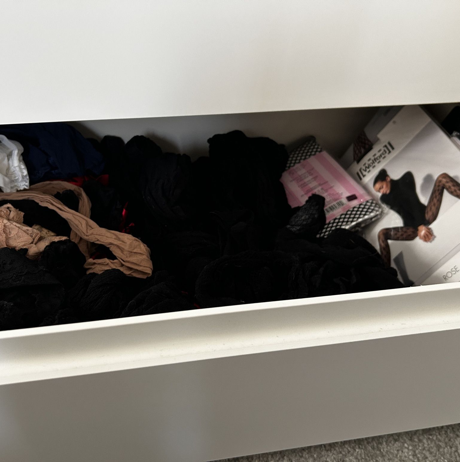 SFW Signed Photo of My Hosiery Drawer