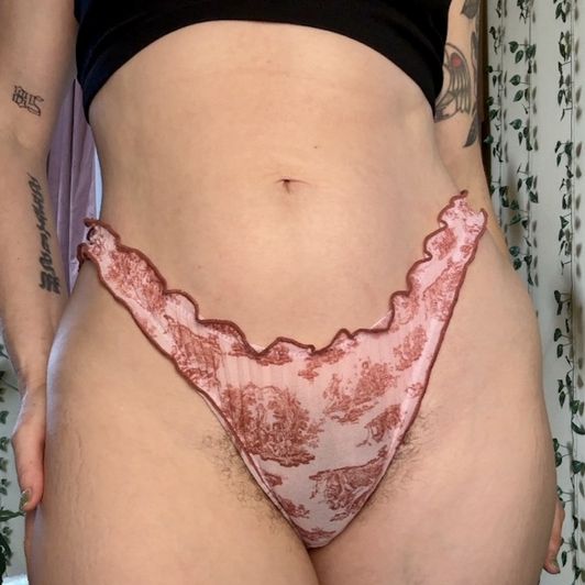 Pink Ruffle Floral Panty