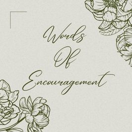 Words Of Encouragement