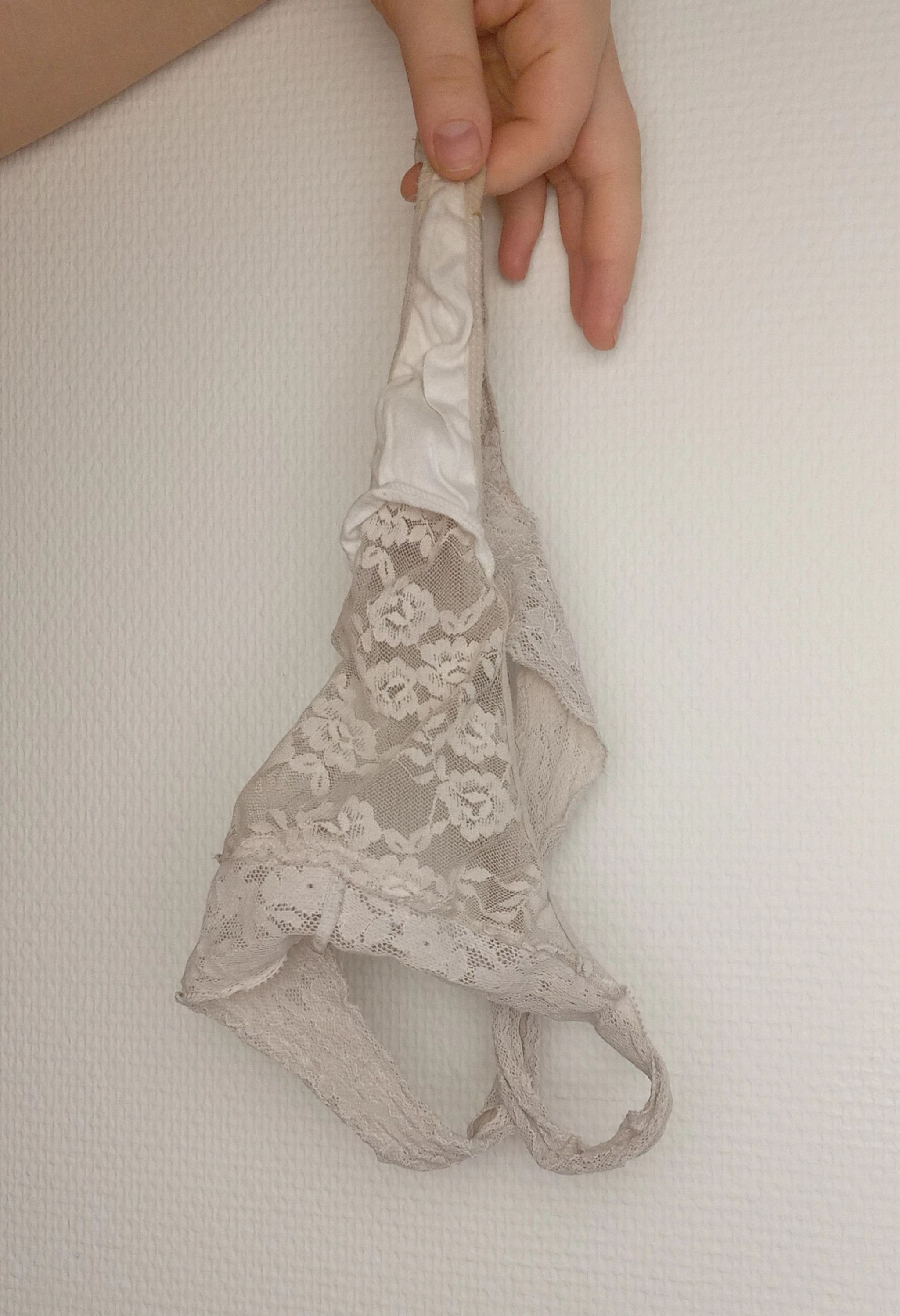 White lace panties