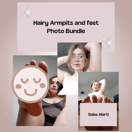 Topless Feet and Hairy armpit Photo Bundle