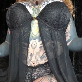 Black Lace Babydoll Set  Come Undone for Me