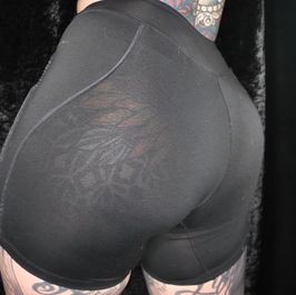 Black Sweaty Gym Shorts  Tight Dripping  Used