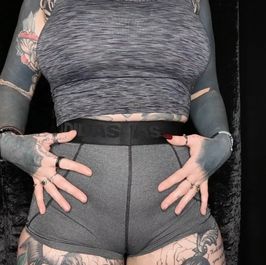 Grey Gym Shorts  Tank Top  Sweaty Tight  Teased In