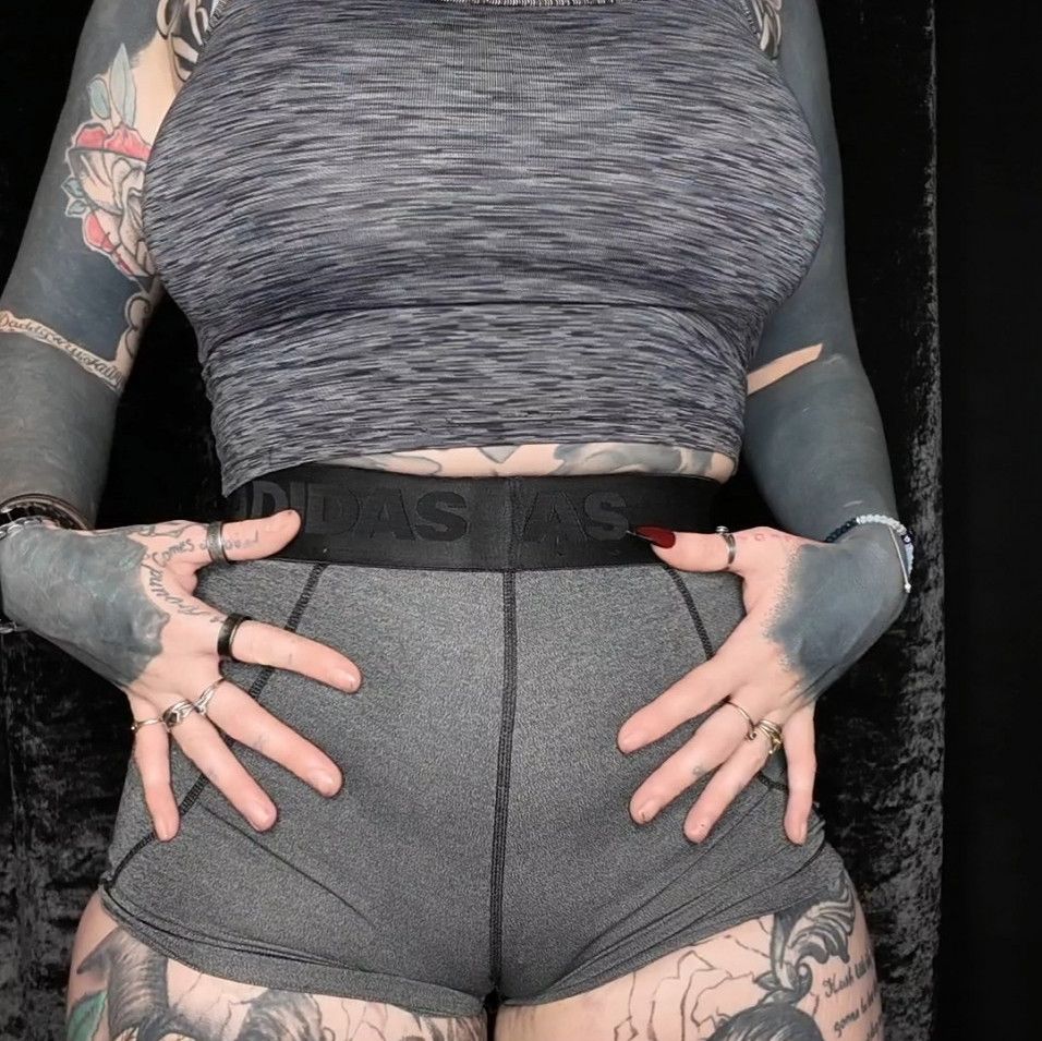 Grey Gym Shorts  Tank Top  Sweaty Tight  Teased In