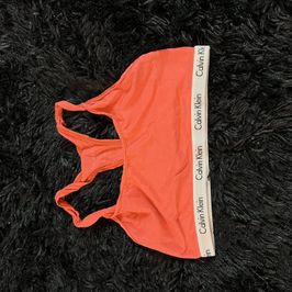 Orange Calvin Klein Sports Bra