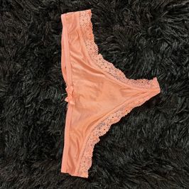 Pink Peach Thong With Tassel