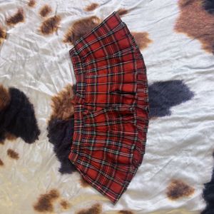 Micro Mini Res Plaid Skirt