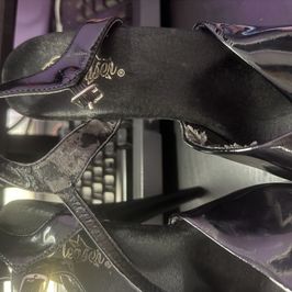 Filthy Worn Black Pleaser Stripper Heels