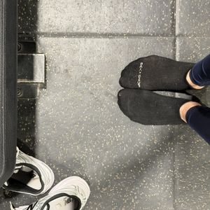 Sweaty worn gym socks