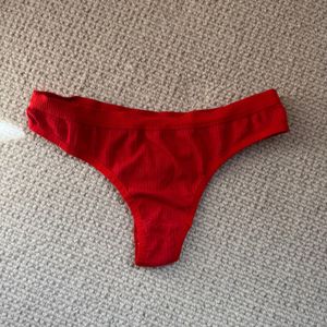 Red everyday panties