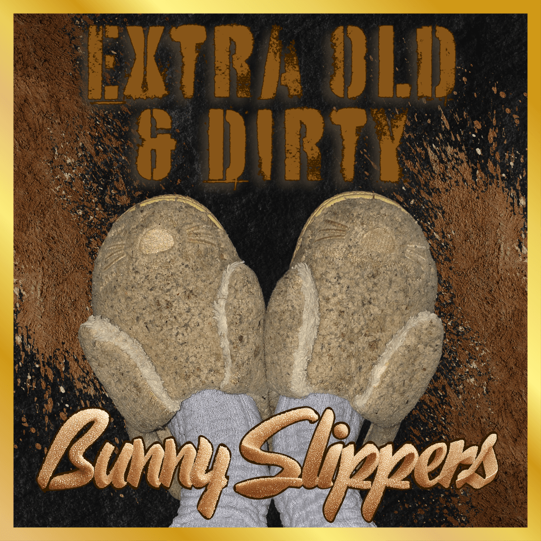 Extra Old and Dirty Bunny Slippers
