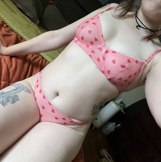 Pink Bra and Panty Set
