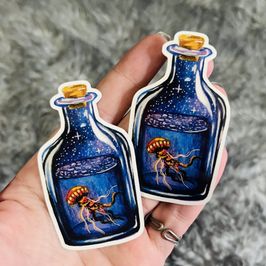 Handmade jellyfish stickers