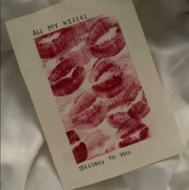 Kisses card with your name