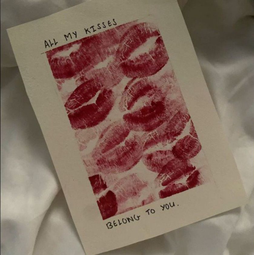 Kisses card with your name