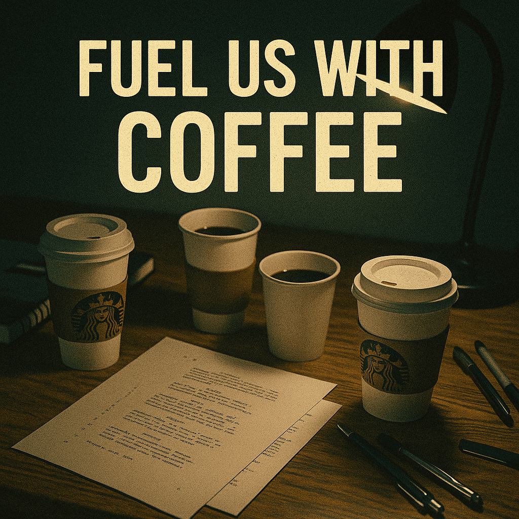 Fuel us with coffee