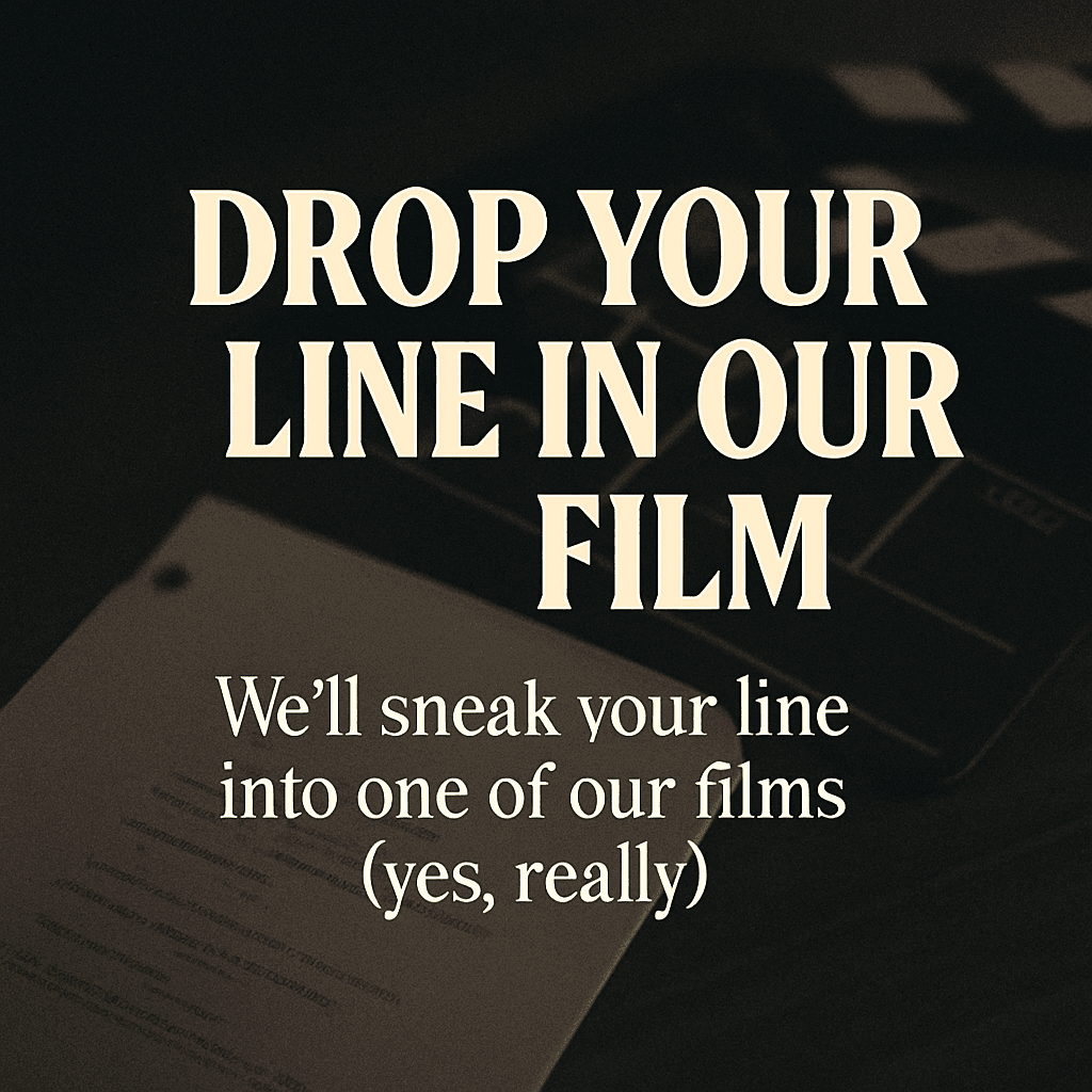 Drop Your Line in Our Film