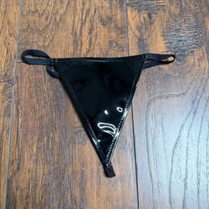 Shiny PVC Leather Thong G String