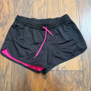 Black and Pink Gym Shorts