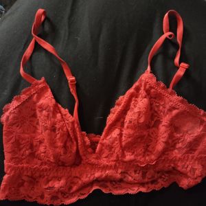 Red bralette