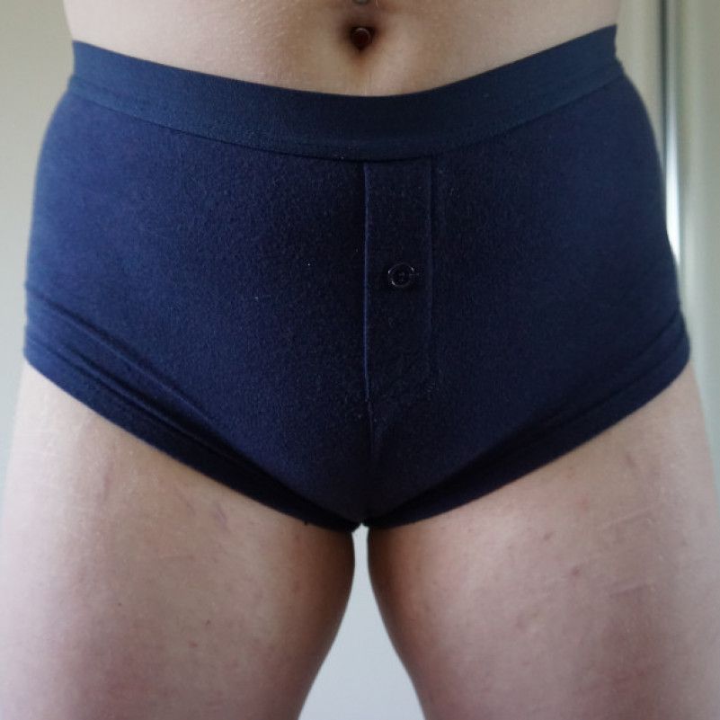 Navy Blue High Waist Panties